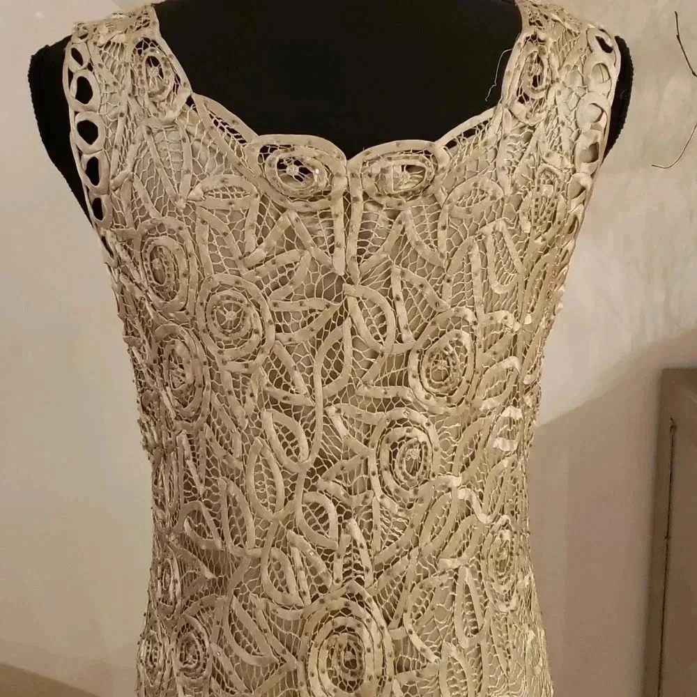 SOULMATES 100%silk beaded set of jacket and dress size M NWOT - Picture 12 of 14